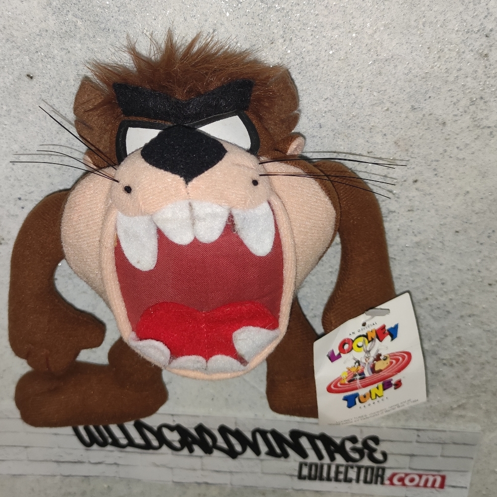 Taz Tasmanian Devil Teddy Plush bear Cartoon From 1994 Warner Bros